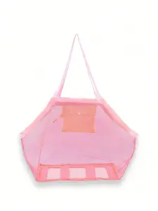 حقيبة شبكية قابلة للطي متعددة الاستخدامات للسفر والشاطئ، تنظيم سهل وقابل للطي بمساحة كبيرة للمكياج والأدوات الصغيرة 13 17091040255ea9abf3dde5ff27df123b95dbe0f251