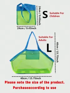 حقيبة شبكية قابلة للطي متعددة الاستخدامات للسفر والشاطئ، تنظيم سهل وقابل للطي بمساحة كبيرة للمكياج والأدوات الصغيرة 10 17183742731770c86bc4926339398be7ccaa79f531