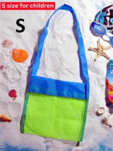 حقيبة شبكية قابلة للطي متعددة الاستخدامات للسفر والشاطئ، تنظيم سهل وقابل للطي بمساحة كبيرة للمكياج والأدوات الصغيرة 8 17183742735ba8ac256bd67fcbc200bb4e57fd7972