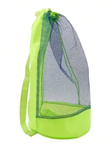 حقيبة شاطئ بوليستر شبكية بحجم كبير جدًا، مقاومة للرمل وسريعة الجفاف، مع حزام مريح قابل للتعديل 4 1742626185016c9b6fb5a5a0763195f7994a7a10bc