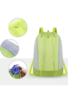 حقيبة شاطئ بوليستر شبكية بحجم كبير جدًا، مقاومة للرمل وسريعة الجفاف، مع حزام مريح قابل للتعديل 6 17426261854169f56bdd2048e257029897e2ef9a08