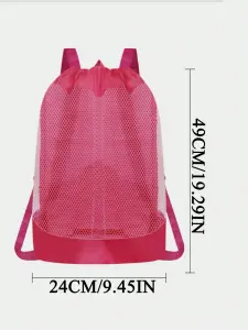 حقيبة شاطئ بوليستر شبكية بحجم كبير جدًا، مقاومة للرمل وسريعة الجفاف، مع حزام مريح قابل للتعديل 1 17426261859d36c6a517402195a07bf40466942324