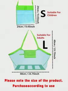 حقيبة شبكية قابلة للطي متعددة الاستخدامات للسفر والشاطئ، تنظيم سهل وقابل للطي بمساحة كبيرة للمكياج والأدوات الصغيرة 3 1743236265b9bb36a99ae2e2e8b6bfb984a4adbac9