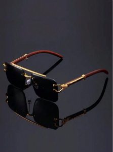 2025 05 17 14 34 54 1pc Luxury Leopard Print Frame Glasses Black Mirrored PC Lenses Metal Hinges