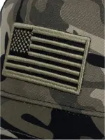 كاب بيسبول رجالي شبك مطرزة بعلم الولايات المتحدة - الصورة 4