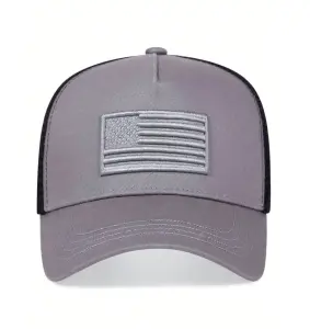 كاب بيسبول رجالي شبك مطرزة بعلم الولايات المتحدة 6 2025 05 19 13 38 44 قبعة بيسبول للرجال مطرزة بعلم الولايات المتحدة الأمريكية قابلة للتعديل لحماية من