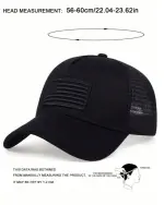 كاب بيسبول رجالي شبك مطرزة بعلم الولايات المتحدة - الصورة 11