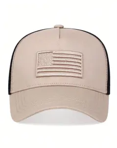 كاب بيسبول رجالي شبك مطرزة بعلم الولايات المتحدة 18 2025 05 19 13 41 38 قبعة بيسبول للرجال مطرزة بعلم الولايات المتحدة الأمريكية قابلة للتعديل لحماية من