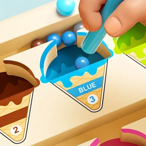 لعبة تعليمية مغناطيسية خشبية للأطفال – آيس كريم المرح والتعلم للتدريب على تصنيف الألوان وحساب الأرقام، مناسبة للأطفال فوق سن الثالثة، مثالي لهدايا عيد ميلاد 5 874cd5a3 70c4 4318 9154 32222387dec2