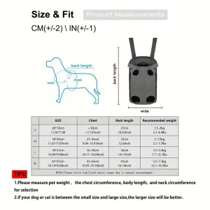 حقيبة ظهر لحمل الحيوانات الأليفة شبكية قابلة للتنفس، حقيبة سفر محمولة للحيوانات الأليفة، حقيبة ظهر مريحة للكلاب 3 9440b316fe552e6141be50c5f71f5fc7