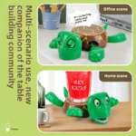 حامل أكواب على شكل سلحفاة بحرية، تصميم ثلاثي الأبعاد لطيف لحماية مكتبك، حامل أكواب PVC لطيف ومتين وحامي للمكتب - الصورة 4