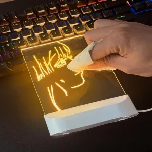 مصباح أكريليك مضيء قابل للمسح مع شحن USB، تصميم ثلاثي الأبعاد على شكل زهرة ودودة، 10 c1e5b3bc 99d6 4d76 b8e7 2190de7e9195