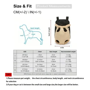 حقيبة ظهر لحمل الحيوانات الأليفة شبكية قابلة للتنفس، حقيبة سفر محمولة للحيوانات الأليفة، حقيبة ظهر مريحة للكلاب 4 ca10f263f84b6ae9e5adb90e20240752