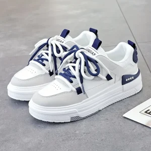 حذاء سنيكرز تزلج خفيف للنساء، تصميم أنيق أنثوي كاجوال بنعل TPU ولون بينك وأبيض 4 dbee8b83 c924 4865 9a13 ef46b933cb65