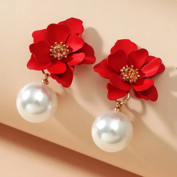 Elegant Floral Drop Earrings – The Perfect Gift for Mother's Day or Valentines