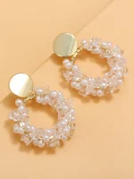 Elegant Faux Pearl Drop Earrings – Minimalist Chic for Everyday & Events