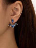 Zinc Alloy Rhinestone Earring Jackets – Elegant Gift Earrings for Women 2025