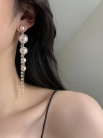 Faux Pearl Drop Earrings – Elegant Lightweight Gift for Women 2025