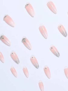 طقم أظافر صناعية لوزية جاهزة، 24 قطعة مع أدوات، تصميم عصري وأنيق يناسب الحفلات، الرقص، والخروج اليومي 4 1690800655142b0d6f2a44696b91dcb6d412339703