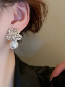 أقراط نسائية لؤلؤ وزركون على شكل وردة، مثالية للهالوين والأيام العادية، تصميم أنثوي جذاب يلفت الأنظار 3 16924299671b83d889c94fdccbd425f570ca75b056