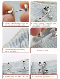 دبوس مشد خصر نسائي معدني قطعة واحدة،قابل للتعديل، مناسب للبنطلونات والتنانير، مثالي للاستخدام اليومي الكاجوال في الصيف، ويصلح كهدية للأصدقاء 6 1698643680b09ca20f25c6aaa265dd1153ad694663