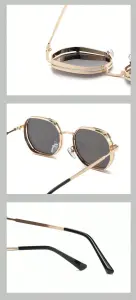 نظارات شمسية بإطار معدني سميك وتصميم هندسي، حماية وأناقة لكل المناسبات 16 17086701842dbd5bd57943c8c80571dc7ede84e453