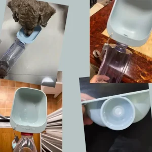 قارورة ماء محمولة للكلاب والقطط مع وعاء شرب، عملية وسهلة الاستخدام في الخارج، مثالية للرحلات والسفر والأنشطة الخارجية 7 1715841118646 6ff136f0d9c84364ac34d763a4f3aeb5 goods