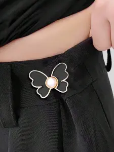 مشبك خصر بشكل فراشة مع زر لؤلؤي، مثبت خصر للبنطلونات والتنانير الجينز بدون حفر 6 1716622235faf695f8d49074d78a489eae54c7fe88