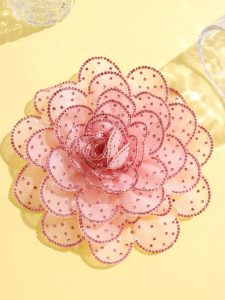 بروش زهرة ثلاثي الأبعاد فاخر بفصوص لامعة، إكسسوار كبير للمناسبات والفساتين وحقائب اليد 5 1719908504fd06cf9faa75e593e6ee5a9c0f090695