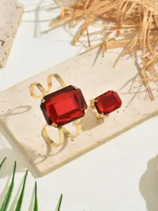 طقم مجوهرات نسائي فينتاج بكريستال زمردي، خاتم وسوار فاخر لمناسبات النساء 7 172171747285d92985f1a7094cdac68d97ac4a0533