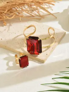 طقم مجوهرات نسائي فينتاج بكريستال زمردي، خاتم وسوار فاخر لمناسبات النساء 3 1721717473e5f0b763ecc451cc0fd0525b272cd8fa