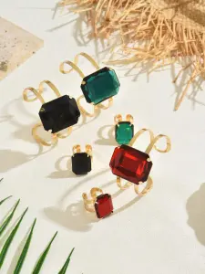 طقم مجوهرات نسائي فينتاج بكريستال زمردي، خاتم وسوار فاخر لمناسبات النساء 8 172171750536b8a266a433a9b38f8e141633626b9c