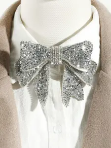 بروش نسائي فاخر مزين بفصوص راين، فيونكة أنيقة لهدايا عيد الحب والمناسبات 5 1725111372331b99c0c431a14a4e367470ae443142