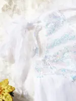 ⁦فستان أبيض أنيق للحيوانات الأليفة (قطط / كلاب صغيرة)⁩ - الصورة ⁦2⁩