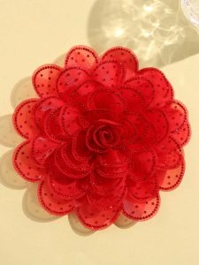 بروش زهرة ثلاثي الأبعاد فاخر بفصوص لامعة، إكسسوار كبير للمناسبات والفساتين وحقائب اليد 18 172993614596474df0d20ceb5edd9d4e54339b162c