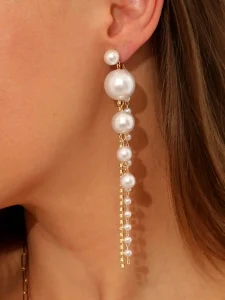 أقراط نسائية متدلية بلؤلؤ صناعي أنيق، خفيفة وفاخرة لإطلالة ناعمة، مثالية للاستخدام اليومي، المناسبات، الحفلات 3 1741053861cb4ff944c44b4c0f7455014c04b3edf7