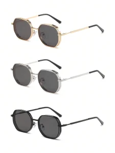 نظارات شمسية بإطار معدني سميك وتصميم هندسي، حماية وأناقة لكل المناسبات 7 1741845505fb7de029f3b45544fbe842b35d4f4836