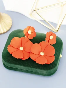 أقراط نسائية زهور معدنية غير متماثلة بألوان متعددة، لهدية أو إطلالة عصرية، مناسب للخروجات، الهدايا، والمناسبات الكاجوال 6 1742973037936a37dc2887a1e7de603dd4ded232cd