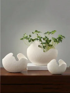 مزهرية سيراميك يدوية بلمسة عصرية بسيطة – قطعة ديكور مركزية أنيقة للطاولة 2 1743152342ae4d7dd6e80e8324d24a6718f685858e