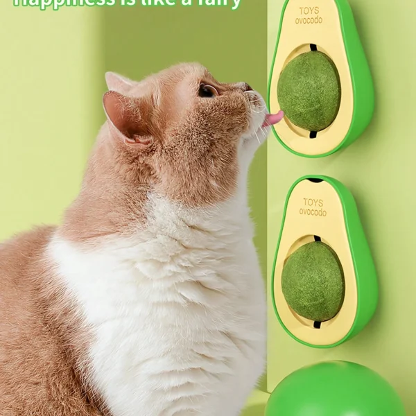 كره النعناع علي شكل افوكادو , العاب التسنين للحيوانات الاليفه