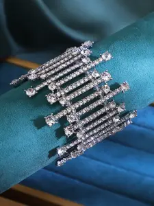 سوار نسائي فاخر مزين بكريستال صناعي، إكسسوار أنيق للحفلات والسهرات 1 17465149094e849cc95519ed88336b539ba488b7d3