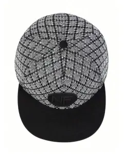 قبعة كاجوال أنيقة للجنسين بقطعة واحدة – بتصميم شبكي على شكل معينات وتزيين مطرّز 3 2025 06 16 12 26 18 Window