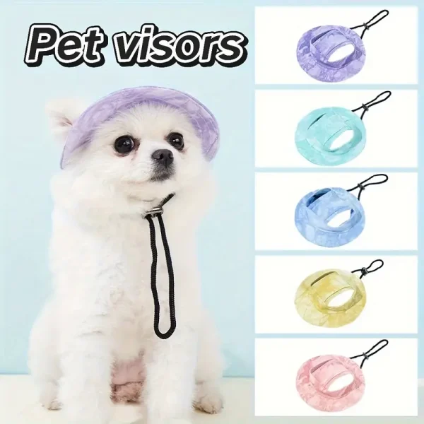 قبعة صيفية أنيقة لحماية الكلاب والقطط من الشمس