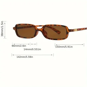 نظارات نسائية موضة 2025، تصميم مستطيل أنيق وعدسات بولي كربونات خفيفة، مثالية للاستخدام اليومي أو لإكمال إطلالة ملفتة 1 27386a44 f8df 11ef a373 0a580a673132