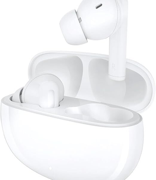 اونر سماعات اذن اكس 5 من تشويس HONOR CHOICE Earbuds X5، سماعات راس بخاصية الغاء الضوضاء 30 ديسيبل، سماعات بلوتوث 35 ساعة، سماعات بلوتوث 5.3 مع ميكروفون، سماعات لاسلكية IP54 في الاذن، ابيض