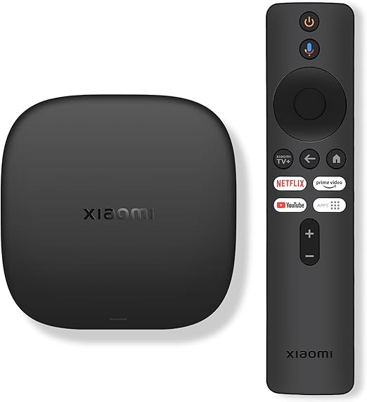Xiaomi TV Box S 3rd Gen - 4K UHD, Google TV, 32GB Memory, Dolby Vision & Atmos, WiFi 6, HDMI 2.1, Fast Streaming, Compact and Powerful