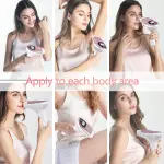 ⁦جهاز ازالة شعر الجسم ملاي T3 بتقنية IPL، استخدام جاف، 500000 ومضة - روز جولد⁩ - الصورة ⁦3⁩