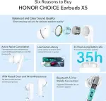 ⁦اونر سماعات اذن اكس 5 من تشويس HONOR CHOICE Earbuds X5⁩ - الصورة ⁦3⁩