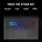 ⁦اسس لابتوب روج ستريكس G16 للالعاب بشاشة FHD IPS 16 انش 165Hz ومعالج انتل كور i7-13650HX، ذاكرة RAM DDR5 16GB، SSD 1TB، انفيديا جيفورس RTX 4060، واي فاي 6E، كيبورد انجليزي، ويندوز 11 هوم⁩ - الصورة ⁦3⁩