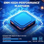 Xiaomi TV Box S 3rd Gen - 4K UHD, Google TV, 32GB Memory, Dolby Vision & Atmos, WiFi 6, HDMI 2.1, Fast Streaming, Compact and Powerful